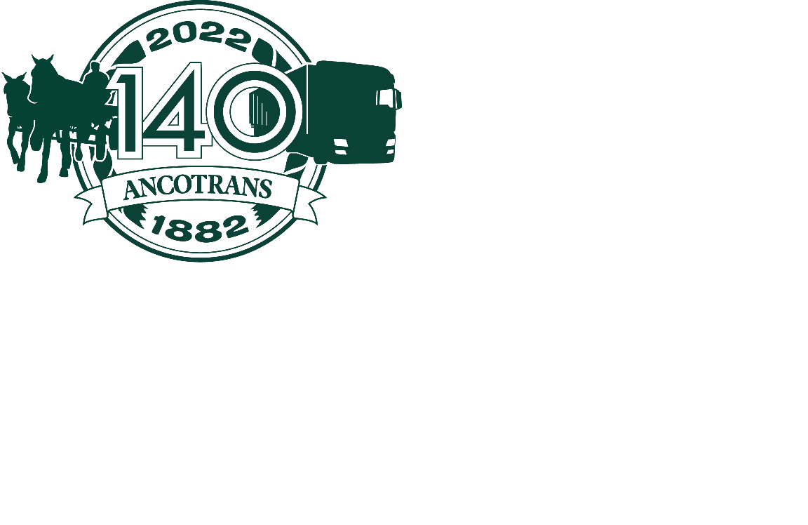 140 års logo på hvid baggrund
